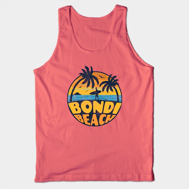 Bondi Beach Vintage Distressed Tank Top by Speshly